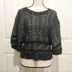 Romeo and Juliet Couture Black and White Sweater